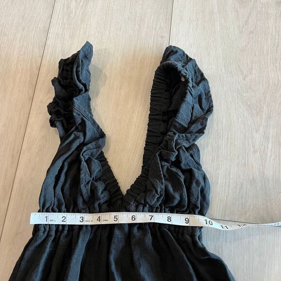 Harly Jae Black Sustainable Linen Maxi Dress size xs - Picture 3 of 10